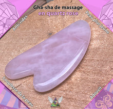 Charger l&#39;image dans la galerie, gua sha de massage en quartz rose
