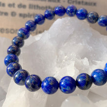 Charger l&#39;image dans la galerie, Bracelet Lapis lazuli, les tresors d isis - pierres, minéraux, spiritualité
