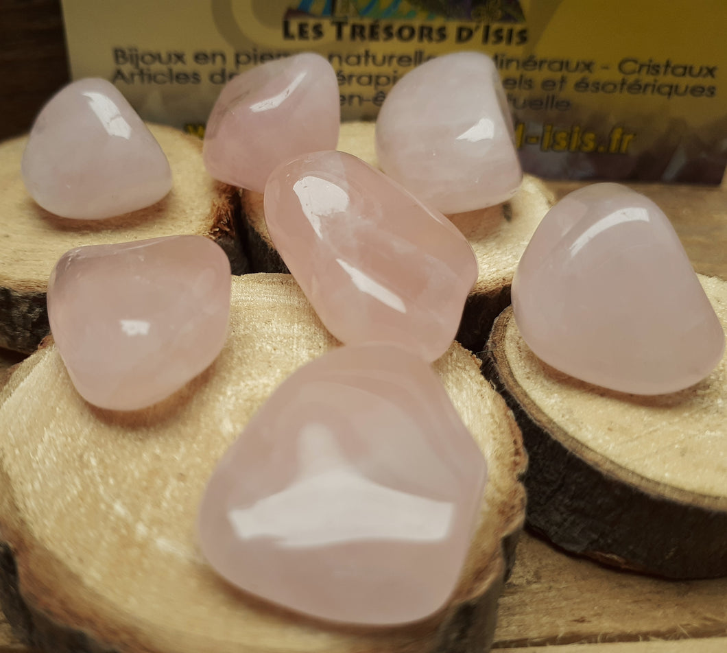 Pierre roulée quartz rose